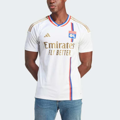Camiseta primera equipación Olympique de Lyon 23/24 Blanco Hombre Fútbol