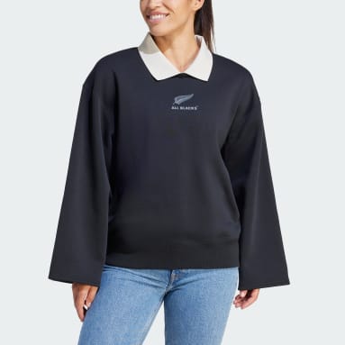 Sweat-shirt manches longues All Blacks Rugby Lifestyle Noir Femmes Rugby
