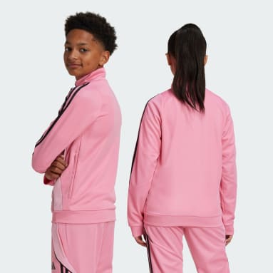 Adidas pink jogging suit clearance