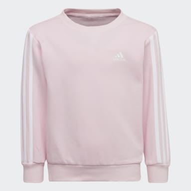 Παιδιά Sportswear Ροζ Essentials 3-Stripes Crewneck Sweatshirt