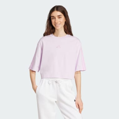 Playera holgada de algodón Essentials 3 Franjas