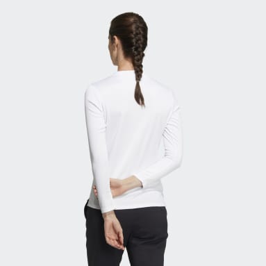 Women's Golf White Made to be Remade Mock Neck Long Sleeve Shirt