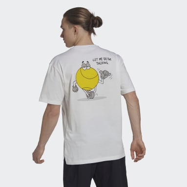 T-shirt da tennis Clubhouse Ballin Bianco Uomo Tennis