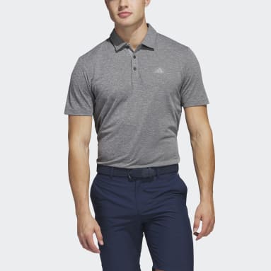 Men Golf Black Drive Heather Polo Shirt