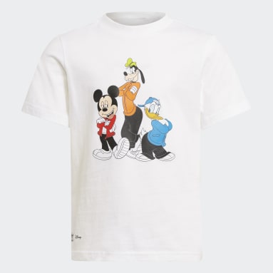 Kids Originals White Disney Mickey and Friends Shorts and Tee Set