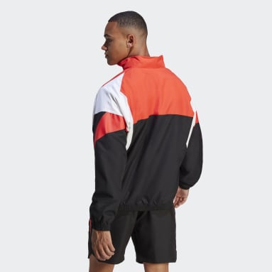 남성 sportswear Black 컬러블록 트랙탑