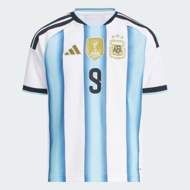 Argentina 26 Home Messi Kids Jersey