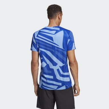 Playera hotsell azul adidas