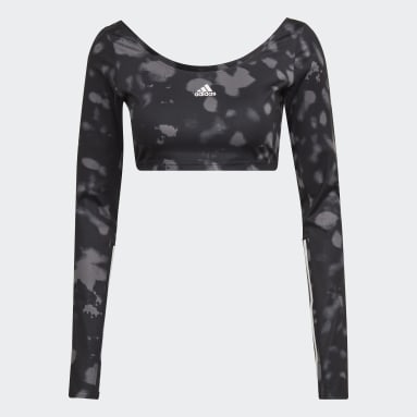 Camiseta Cropped Manga Longa Hyperglam Cut 3-Stripes