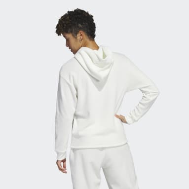 Sudadera con capucha Select Crop Blanco Mujer Baloncesto