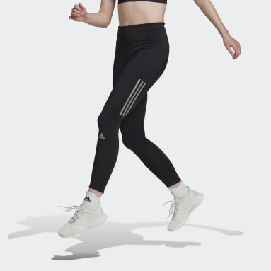 und Fitnesskleidung Trainings Training Damen Bekleidung Sport- adidas Synthetik Own the Run 3/4-Tight in Schwarz und Jogginghosen 