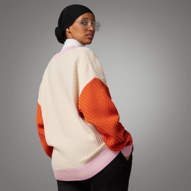 Kvinder Originals Beige Adicolor 70s Knitted cardigan
