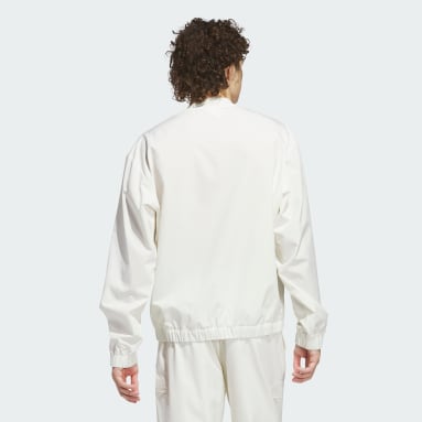 Woven Pullover Crew Sweatshirt