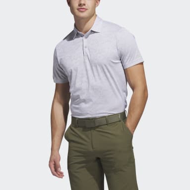 Polo em Jacquard Texturizado para Golfe Branco Homem Golfe