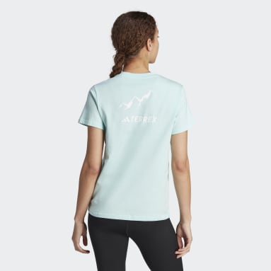 Women TERREX Turquoise Terrex Graphic MTN Tee