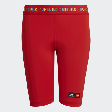 Calzas Cortas adidas x LEGO® Play Tiro Medio Rojo Niño Sportswear