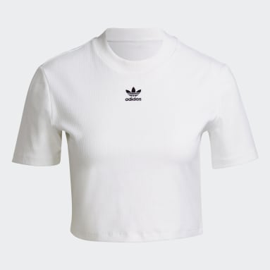 T-shirt Adicolor Essentials Cropped Blanc Femmes Originals