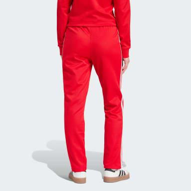 Adidas red joggers men top