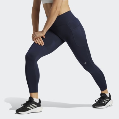 Legging 7/8 DailyRun Bleu Femmes Course