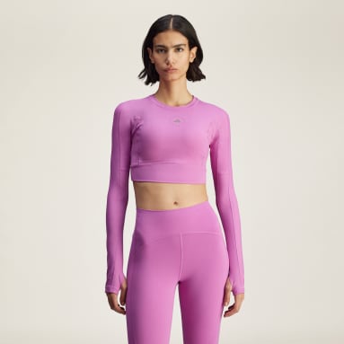 Crop top de yoga manches longues adidas by Stella McCartney TrueStrength