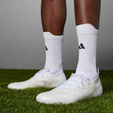Botas de Futebol Predator Accuracy.1 – Piso Firme Branco Futebol