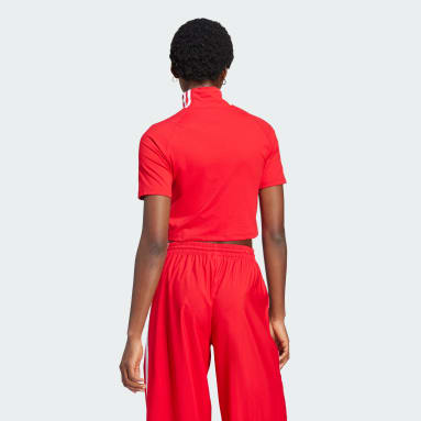 ผู้หญิง Originals สีแดง TIGHT SS TOP