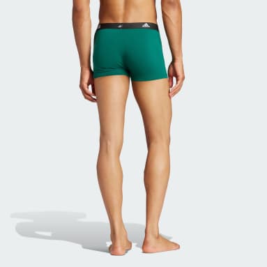 Mænd Fitness Og Træning Blå Active Flex Cotton Trunk underbukser, 3 par