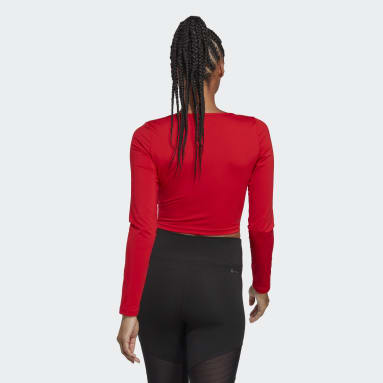 Camiseta manga larga Training Dance Rojo Mujer Dance
