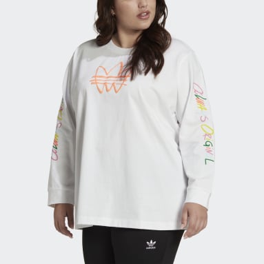 Always Original Graphic Long Sleeve Tee (Plus Size) Bialy