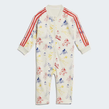 Infant & Toddler Sportswear White Disney Mickey Mouse Bodysuit