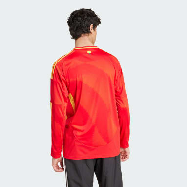 Camiseta manga larga primera equipación España 24 Rojo Hombre Fútbol