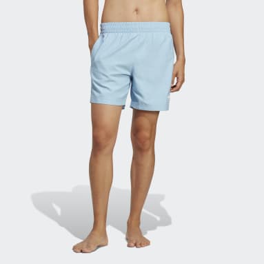 Men Originals Blue Originals Essentials Solid Swim Shorts