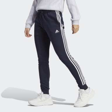 Blue adidas 3 Stripe Tracksuit Bottoms Womens - Get The Label