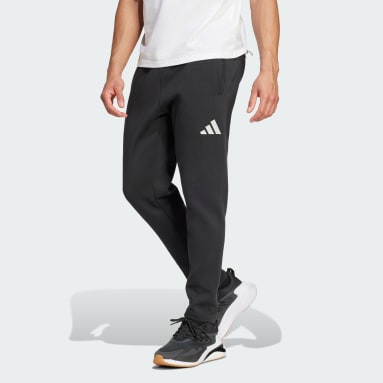 Adidas black joggers mens discount