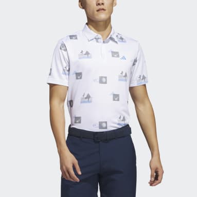 Polo imprimé blanc Hommes Golf
