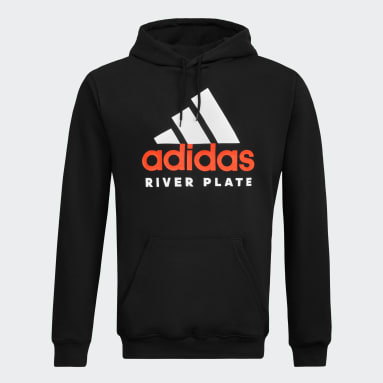 Buzo Estampado con Capucha River Plate Negro Hombre Fútbol