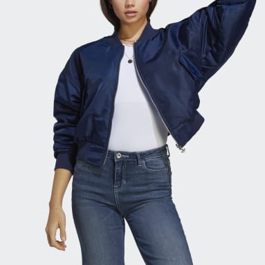 Veste bomber réversible coupe cropped Originals Bleu Femmes Originals