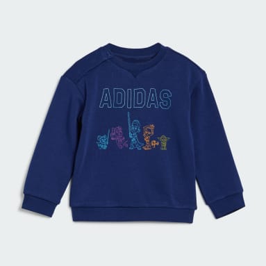 Ensemble sweat-shirt ras-du-cou et pantalon sportswear adidas x Star Wars Young Jedi Bleu Enfants Sportswear