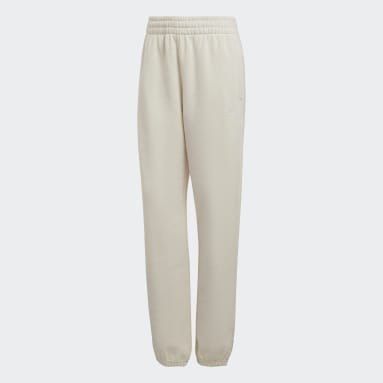 Pantalón Adicolor Essentials Fleece Beige Mujer Originals