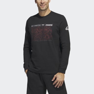 Camiseta Estampada Manga Longa City Escape Preto Homem Sportswear