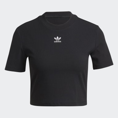 Dames Originals Adicolor Essentials Rib Cropped T-shirt