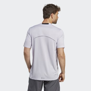 T-shirt da allenamento Designed for Movement HIIT Viola Uomo Fitness & Training