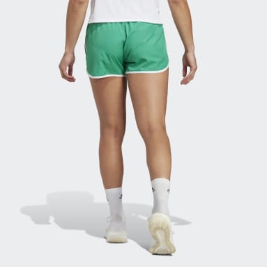 Women Running Green 마라톤 20 러닝 쇼츠