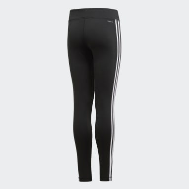 Dievčatá Sportswear čierna Legíny Training Equipment 3-Stripes