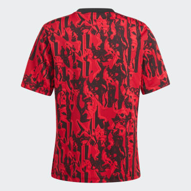 Maillot d'échauffement Manchester United Enfants Rouge Enfants Football