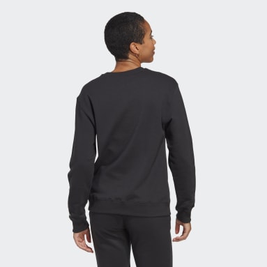 Sudadera Essentials Linear Felpa Francesa Negro Mujer Sportswear