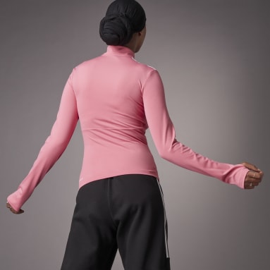 Camiseta Hyperglam Quarter-Zip Rosa Mujer Sportswear