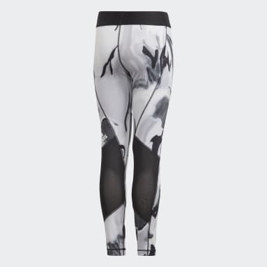 Licras Estampadas Alphaskin AEROREADY Plomo Niña Sportswear