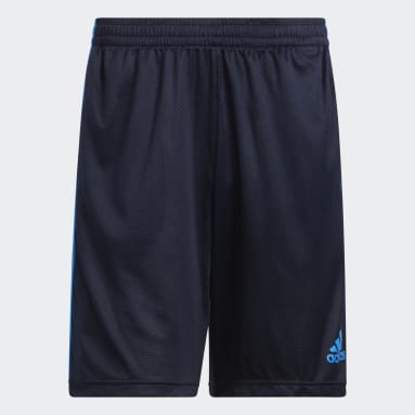 Shorts Tejidos adidas 3 Tiras AEROREADY Azul Hombre Training