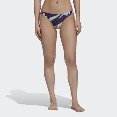 Women Swimming Purple Positivisea Graphic Hero Bikini Bottoms